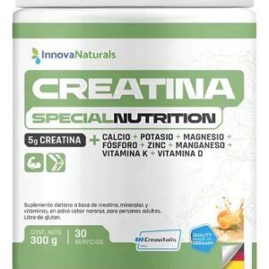Creatina Creavitalis Minerales Vitaminas Innovanaturals sabor naranja 300g