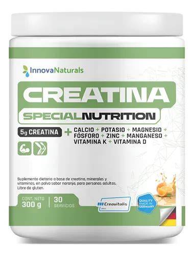 Creatina Creavitalis Minerales Vitaminas Innovanaturals sabor naranja 300g