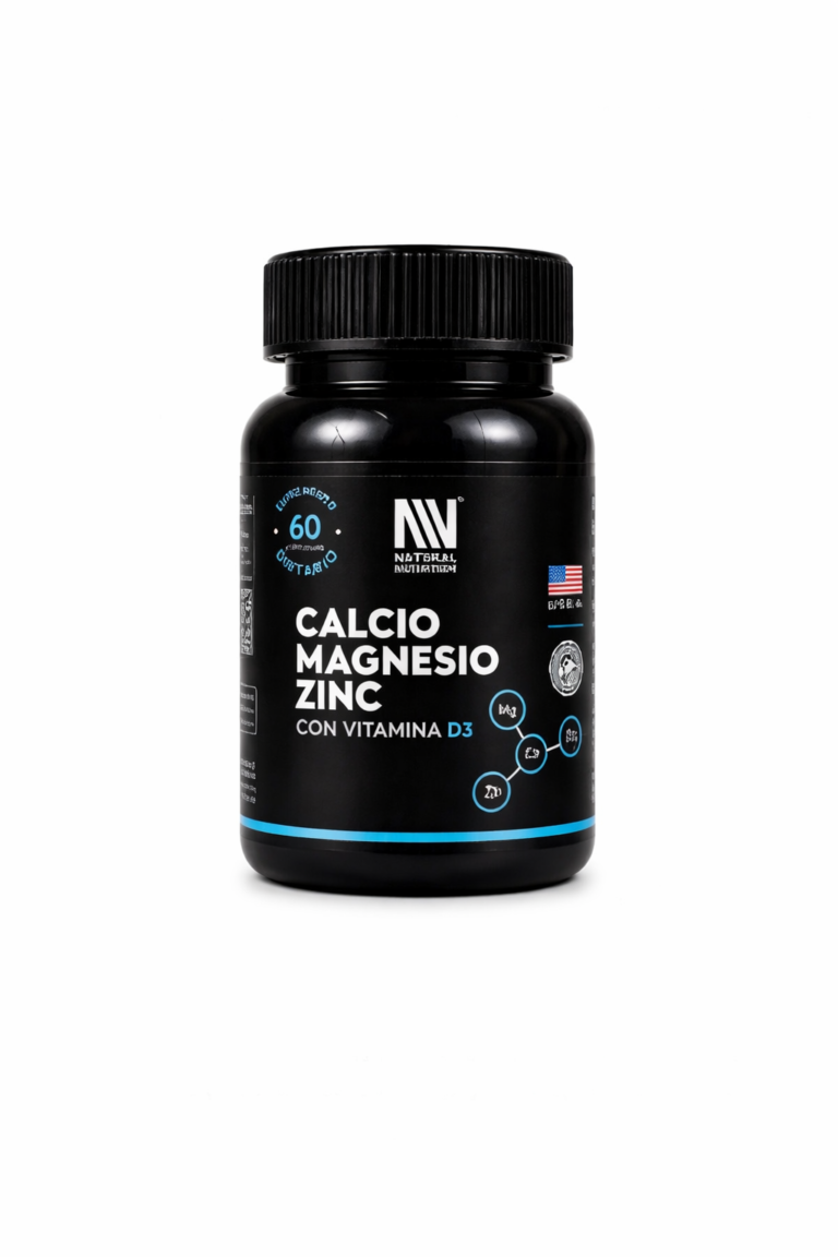 Calcio Magnesio Zinc Vitamina D3 Natural Nutrition 60 cápsulas