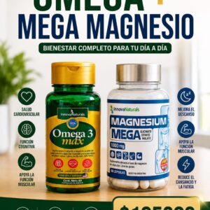 Pack Premium Omega 3 Max + Magnesio Mega Innovanaturals